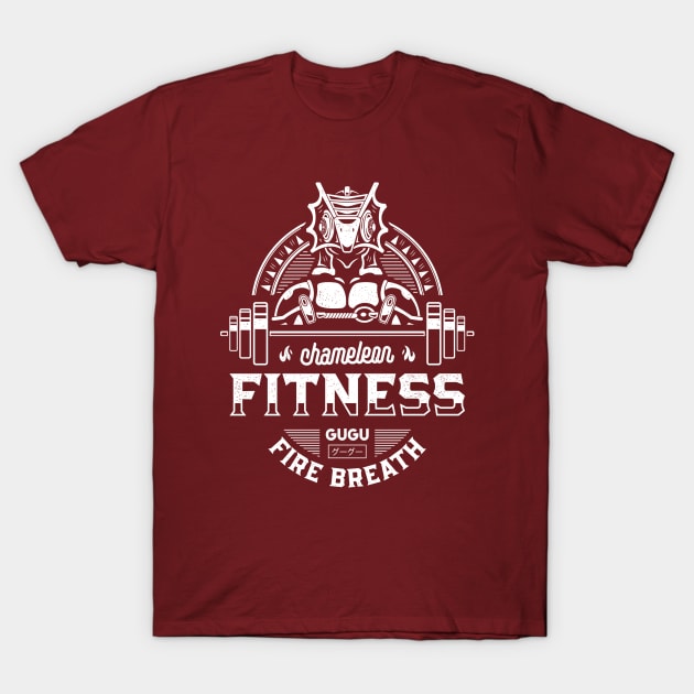 Chameleon Head Fitness T-Shirt by logozaste